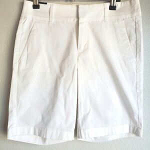 J. Crew Frankie Classic White Bermuda Shorts